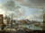NEER, Aert van der - A Frozen River near a Village, with Golfers and Skaters Pos
