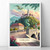 Ljubljana Slovenia Travel Poster - Dragon Bridge and Castle Art Print Poster Can Ljubljana Slovenia Travel Poster - Dragon Bridge and Castle Art Print Poster Can