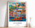 9_Istanbul Print, Istanbul Travel Poster, Middle East Travel Print, Gift for Mus