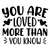 You Are Loved More Than You Know-01 (5) Poster Canvas Movie Film Print A0 A1 A2
