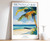 1_Montego Bay Print, Montego Bay Travel Poster, Jamaica Travel Poster, Caribbean