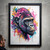 Colourful Gorilla Animal Wall Art Print Poster Art Print Gorilla Picture Home (1