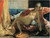 Delacroix- woman with Parrot- 1827 Poster Canvas Movie Film Print A0 A1 A2 A3 A4