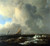 RUISDAEL, Jacob Isaackszon van - Vessels in a Fresh Breeze Poster Canvas Movie F