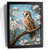 Barn Owl On A Branch Art Print Owl Wall Art Owl Gift White Flowers Owl Print (1)