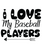 I Love My Baseball Players-01 Poster Canvas Movie Film Print A0 A1 A2 A3 A4 A5 A