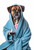 0_Boxer portrait Adorable in Pink Gown Art Print Dog Decor for Nursery Playful P