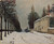 Alfred-Sisley-snow-on-the-road-louveciennes-chemin-de-la-machine-1874 Poster Can