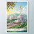 Exotic Ashgabat Turkmenistan Travel Poster - Modern Neutrality Arch Marvels Post