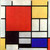 Piet Mondrian - Composition red Yellow and Blue Poster Canvas Movie Film Print A
