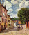 Alfred-Sisley-street-in-moret-sur-loing-1892 Poster Canvas Print Art Painting De