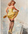 Gil Elvgren - Pinup Girl - Dampened Doll 1967 Poster Canvas Movie Film Print A0