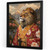Regal Lion in Japanese Kimono Art Print Oriental Lion Poster Animal Wall Art (1)