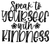 Speaktoyourselfwithkindness Poster Personalized Canvas Movie Film Print A0 A1 A2