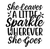 She Leaves A Little Sparkle Wherever She Goes-01 (2) Poster Canvas Movie Film Pr