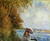 Sisley Alfred-On_the_Boat_near_Veneux-Sun Poster Canvas Movie Film Print A0 A1 A