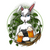 Sexy rabbit offers a beer vector illustration Poster Canvas Movie Film Print A0
