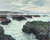 Monet- The Rocks at Pourvile, Low Tide Poster Canvas Movie Film Print A0 A1 A2 A