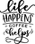Life happens coffee helps Poster Canvas Movie Film Print A0 A1 A2 A3 A4 A5 A6 Ar