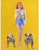 Earl Moran - Pin-Up with Bulldogs 1937 Poster Canvas Movie Film Print A0 A1 A2 A