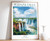 1_Iguazu Falls Travel Poster, Iguazu Falls Print, South America Travel Art, Sout