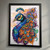 Colourful Peacock Animal Wall Art Print Poster Art Print Peacock Picture Home (2