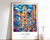11_Lapaz Print, Lapaz Travel Poster, Bolivia Travel Print, Tropical Decor, Botan