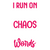 I Run on Caffeine Chaos and Cuss Words-01 Poster Text for you Canvas Print A0 A1