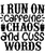 I run on caffeine chaos and cuss words-01 (3) Poster Text for you Canvas Print A
