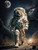 Lion in Spacesuit 3by4 Poster Canvas Funny Annimals Pritnt A0 A1 A2 A3 A4 A5 A6