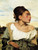 Delacroix- Girl seated in a Cementery- 1824 Art Gallery Poster Canvas Print Wall