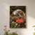 Disco ball amongst the colourful flowers art print - Disco ball mirrorball 60s 7