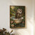 Owl in jungle bathroom art print - Owl on rolltop victorian bath bathroom wall a