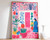 1_Peru Travel Print, Peruvian Vintage Floral Poster, Indigenous art, Folk Art Po