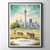 Gaborone, Botswana Travel Poster - Modern Art Print of the African City Poster C