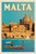 Malta Retro Classic Travel Poster (75) Poster Canvas Travel Holiday Trip Print T
