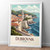 Dazzling Dubrovnik Croatia Travel Poster - Historic City Walls Art Print Poster