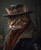 Mafia Pet PortraitCustom Funny Canvas Royal Pet PortraitRenaissance Pet Portrait