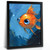 Cute Fish Art Print Cartoon Nursery Wall Art Framed Fish Print New Baby Gift (3)
