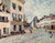 Alfred-Sisley-street-in-marly-1876 Poster Canvas Print Art Painting Decor Reprin