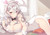 Silver-Haired Bunny Anime E Girl (3) Poster Canvas Movie Film Print A0 A1 A2 A3