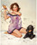 Gil Elvgren - Pinup Girl - Ticklish Situation 1957 Poster Canvas Movie Film Prin