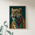 Maximalist eclectic stylish leopard art print - Bold animal portrait dapper gent