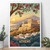 Captivating Athens Greece Travel Poster - Acropolis Art Deco Print Poster Canvas