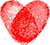 heart finger prints (2) Poster Canvas Movie Film Print A0 A1 A2 A3 A4 A5 A6 Art