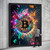 Bitcoin Poster Cryptocurrency Wall Art Gold Bitcoin Print Original Crypto Art (3
