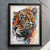 Colourful Leopard Animal Wall Art Print Poster Art Print Leopard Picture Home Po