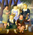 fernando-botero - -the-garden-club_upscaled- bez ramki Poster Canvas Movie Film