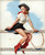 Gil Elvgren - Pinup Girl - Hi Ho Sliver 1969 Poster Canvas Movie Film Print A0 A