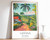 10_Guyana Travel Poster, Guyana Print, South America Travel Art, Floral Poster,